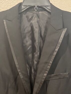 Bryan Michaels Men's Blazer Jacket - Black with Gray Lining